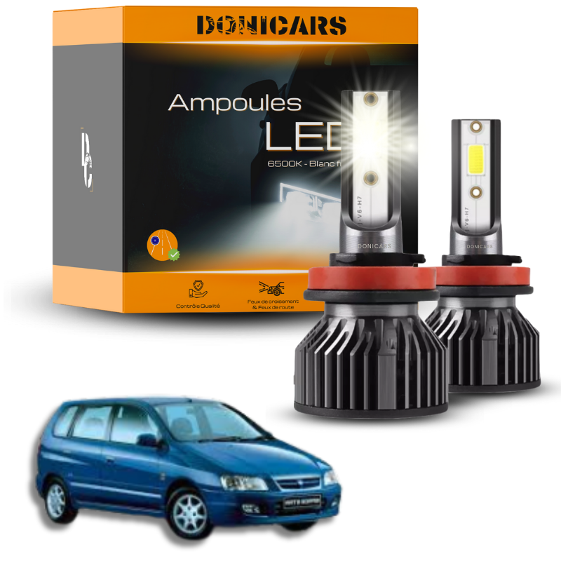 Pack Ampoules LED H4 Mitsubishi Space star I  - Kit LED Donicars