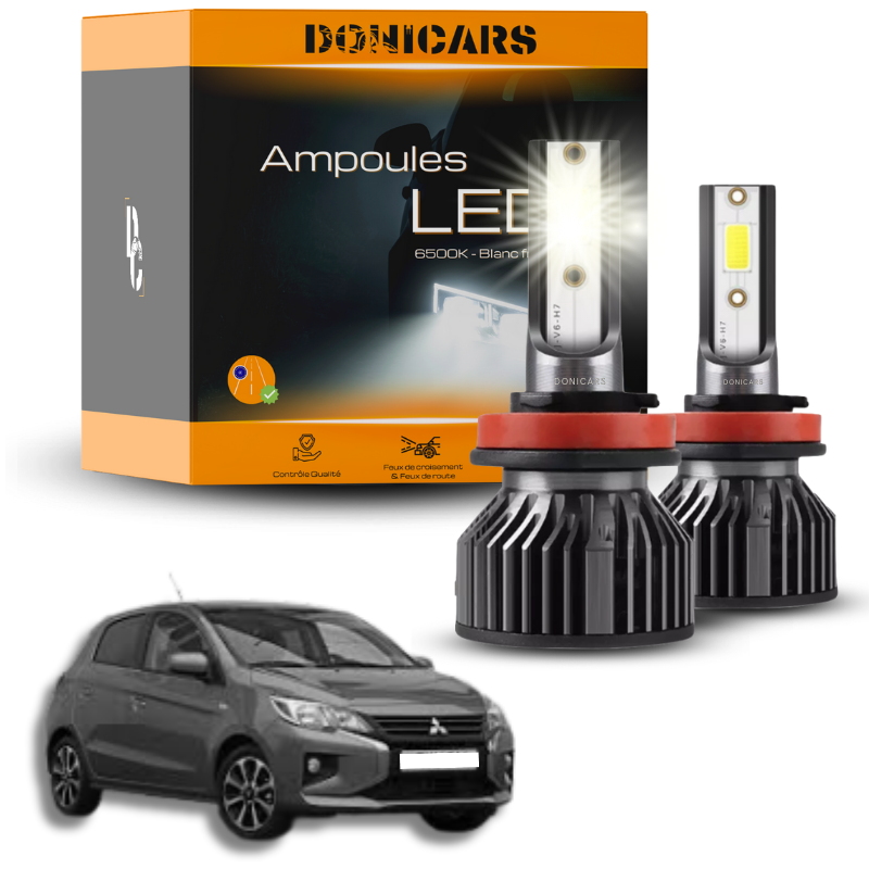 Pack Ampoules LED H7 Mitsubishi Space star II  - Kit LED Donicars