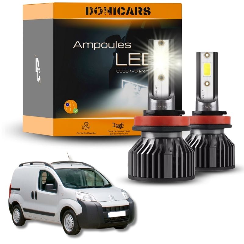 Pack Ampoules LED H4 Citroën Némo (2007 à 2018) - Kit LED Donicars