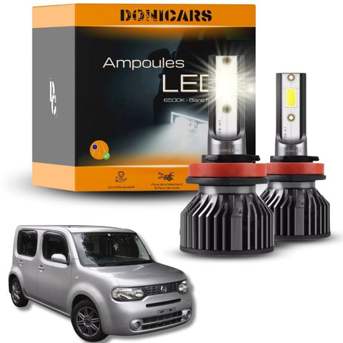 Pack Ampoules LED H4 Nissan Cube III Z12 (2008 à 2015)  - Kit LED Donicars