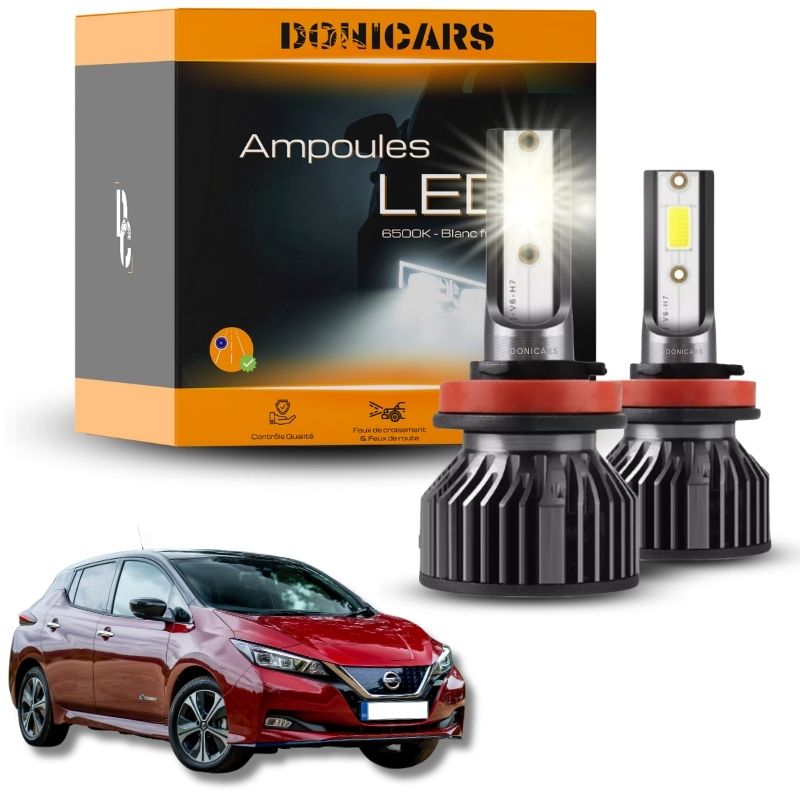 Pack Ampoules LED H11 Nissan Leaf II (2018 à 2023)  - Kit LED Donicars