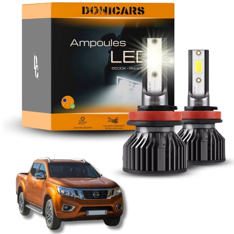 Pack Ampoules LED H4 Nissan Navara III D40 (2005 à 2016)  - Kit LED Donicars