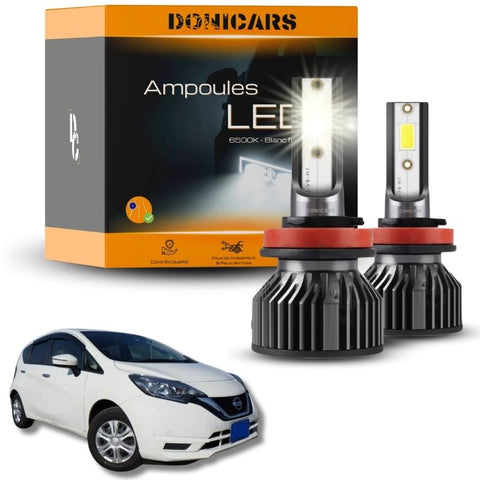 Pack Ampoules LED H7 Nissan Note II E12 (2013 à 2018)  - Kit LED Donicars