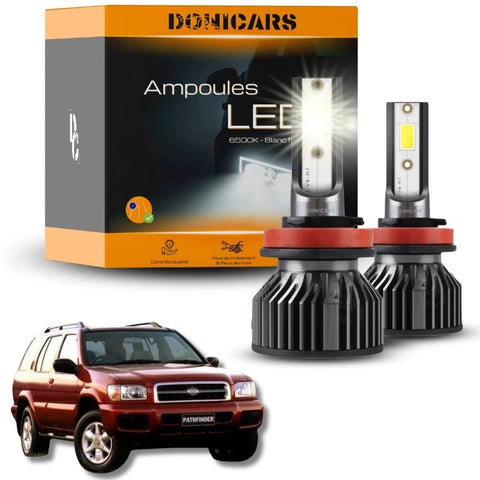 Pack Ampoules LED H4 Nissan Pathfinder R50 (1996 à 2004)  - Kit LED Donicars