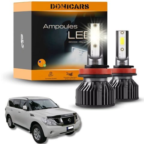Pack Ampoules LED H7 Nissan Patrol Y62 (2010 à 2023)  - Kit LED Donicars