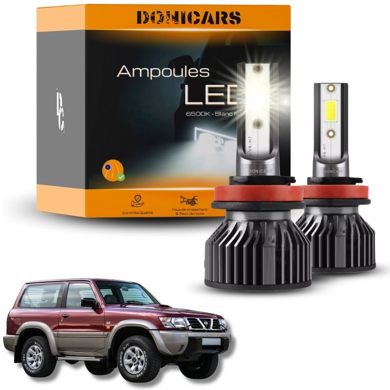 Pack Ampoules LED H4 Nissan Patrol (1998 à 2010)  - Kit LED Donicars