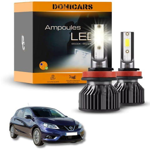 Pack Ampoules LED H7 Nissan Pulsar (2014 à 2019)  - Kit LED Donicars