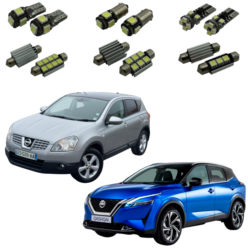 Maßgeschneidertes LED-Kit Nissan Qashqai (2007-2021) - Donicars