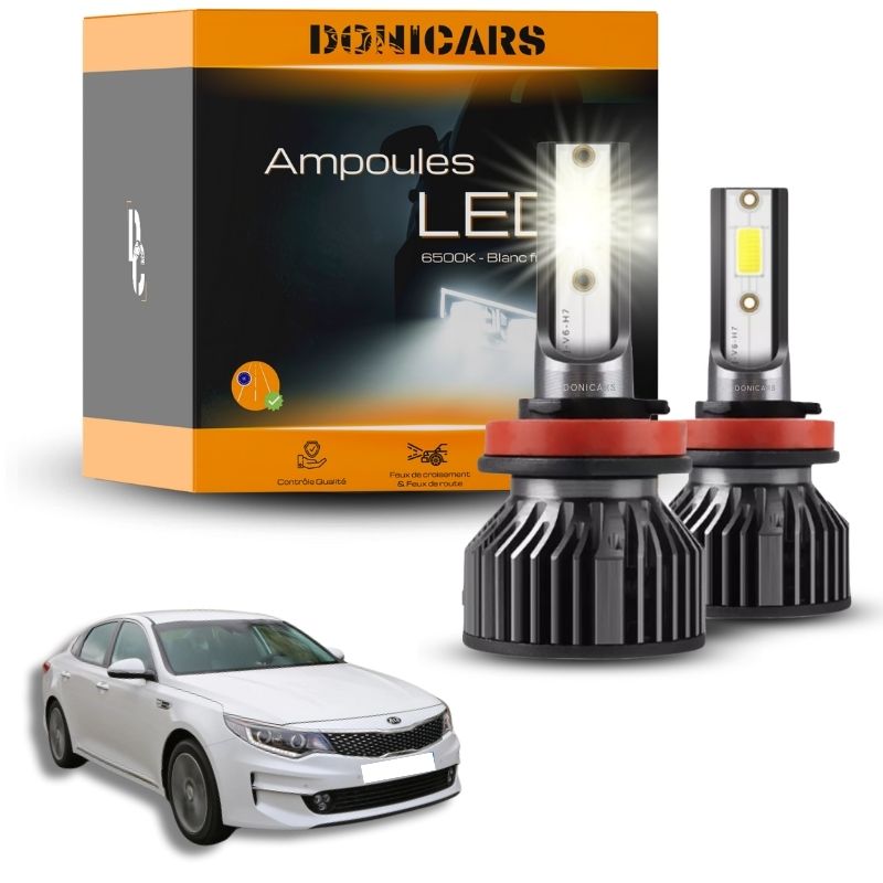 Pack Ampoules LED H7 Kia Optima 2 (2015 à 2019) - Kit LED Donicars