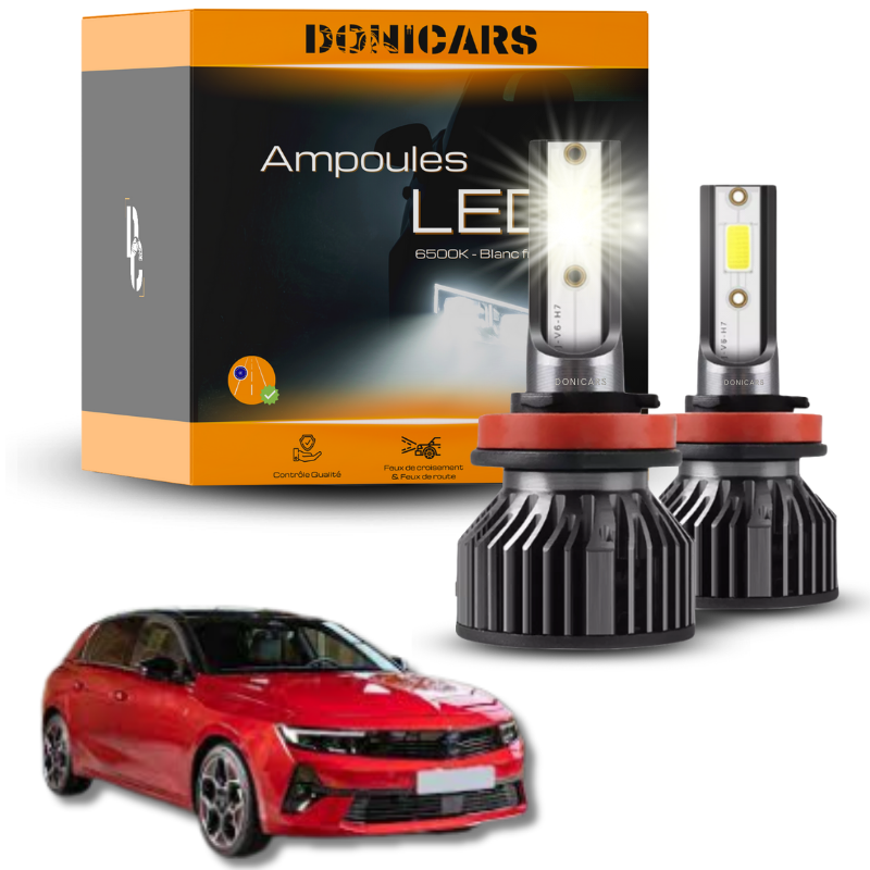 Pack Ampoules LED H7 Opel Astra L (2021 à 2023)  - Kit LED Donicars