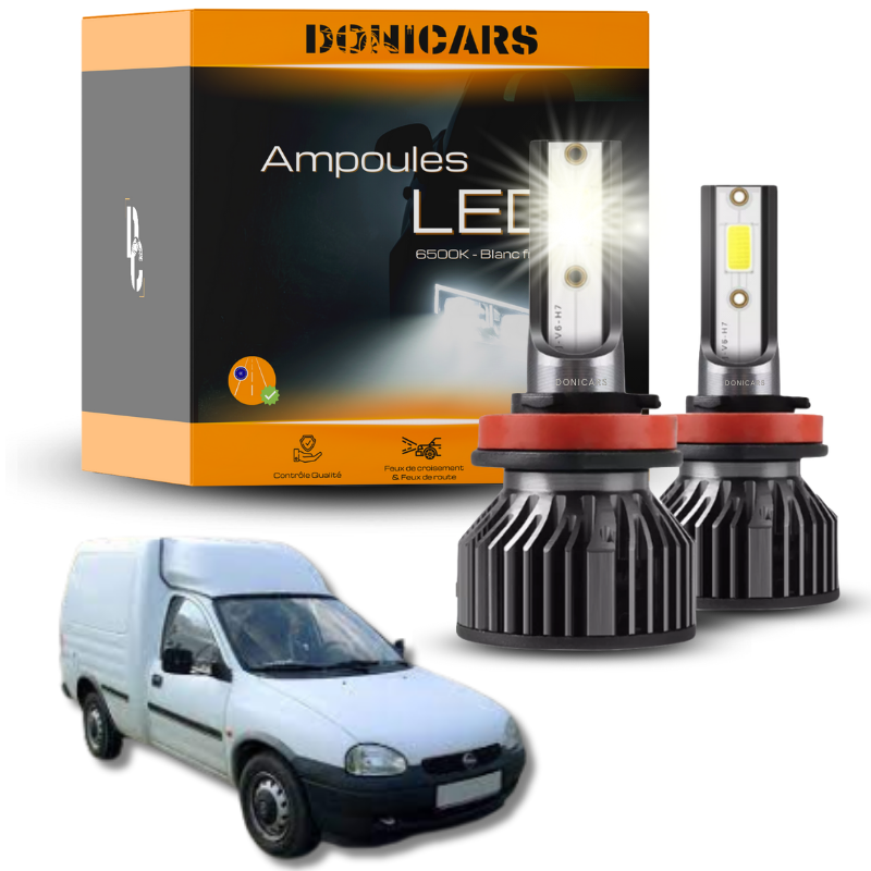 Pack Ampoules LED H4 Opel Combo B (2002 - 2011)  - Kit LED Donicars