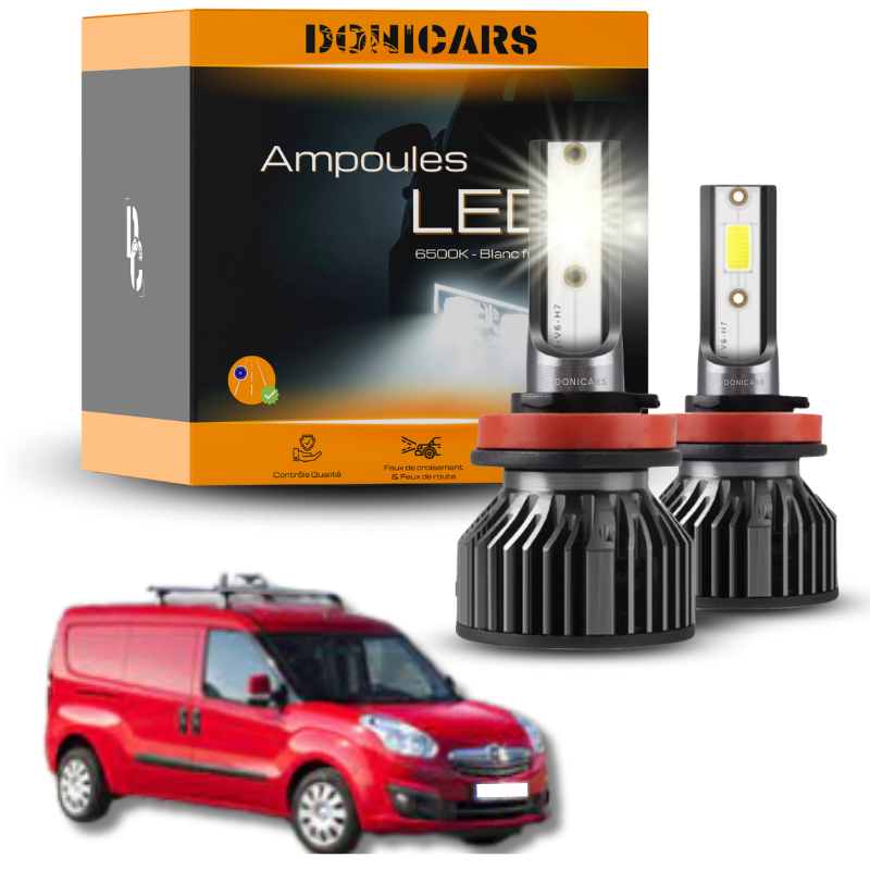 Pack Ampoules LED H7 Opel Combo D (2018 à 2023)  - Kit LED Donicars