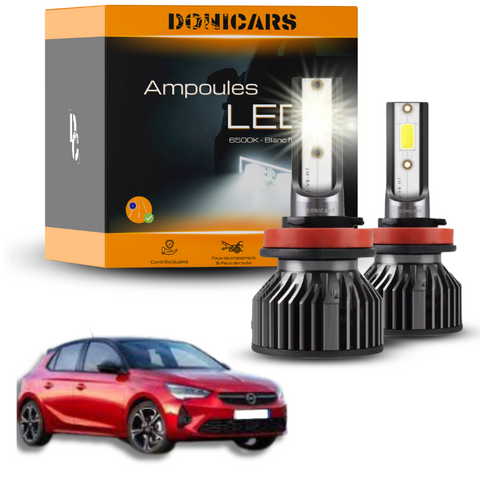 Pack Ampoules LED H7 Opel Corsa F (2019 à 2023)  - Kit LED Donicars
