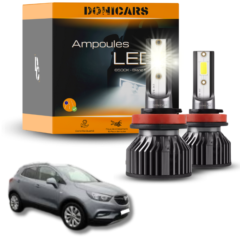 Pack Ampoules LED H7 Opel Mokka X (2016 à 2019)  - Kit LED Donicars