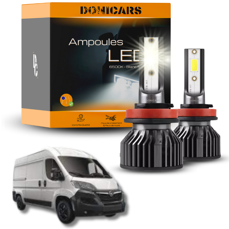 Pack Ampoules LED H7 Opel Movano III (2021 à 2022)  - Kit LED Donicars
