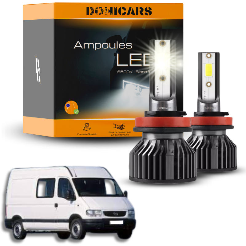 Pack Ampoules LED H7 Opel Movano (1998 - 2010)  - Kit LED Donicars