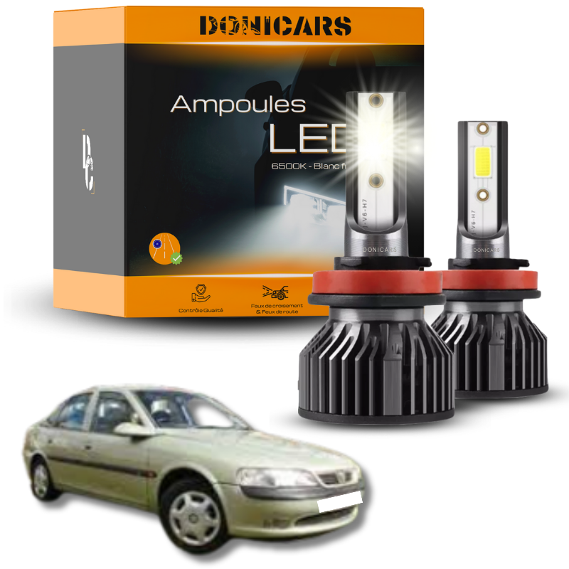 Pack Ampoules LED H7 Opel Vectra B (1995 à 2002)  - Kit LED Donicars