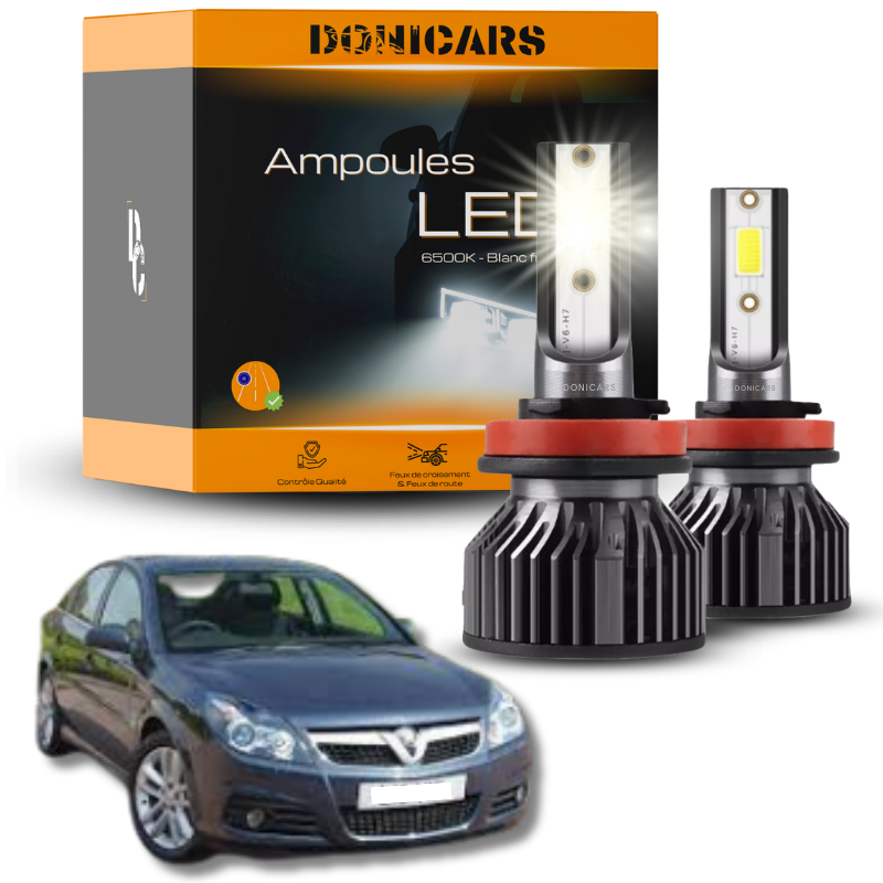 Pack Ampoules LED H7 Opel Vectra C / Signum (2002 à 2009)  - Kit LED Donicars