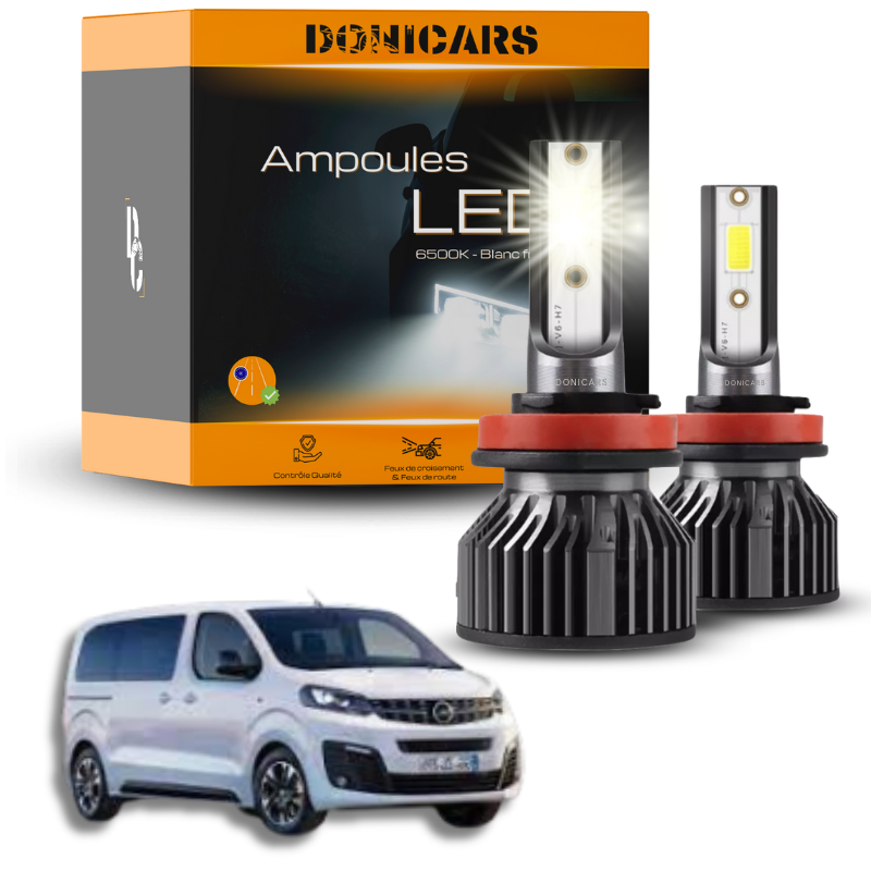 Pack Ampoules LED H7 Opel Vivaro III (2019 à 2022)  - Kit LED Donicars