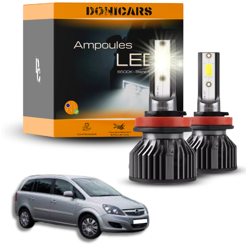 Pack Ampoules LED H7 Opel Zafira B (2005 à 2011)  - Kit LED Donicars