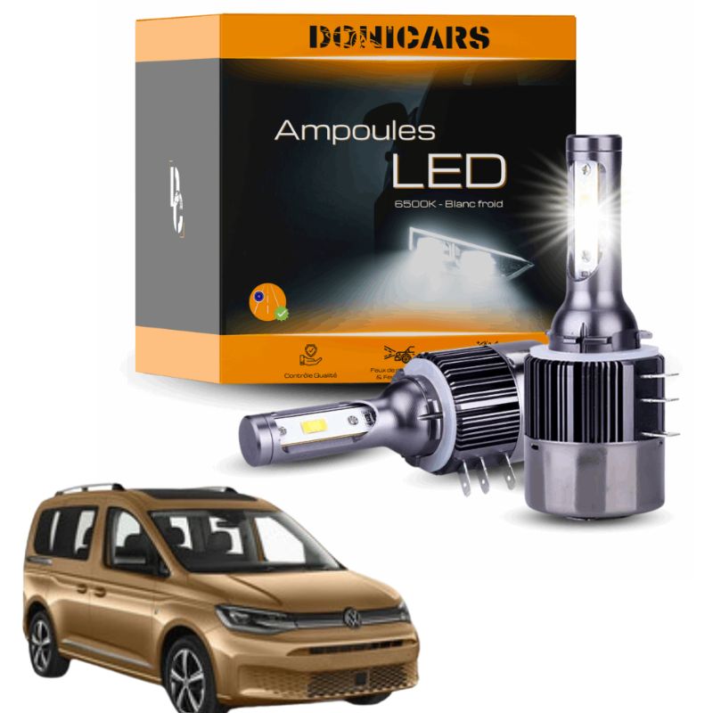 Phare VW Caddy IV (SA) 05/15 - Kit Gauche + Droite Avec Ampoules H4, Réglage Portée, Clignotant Intégré - 11