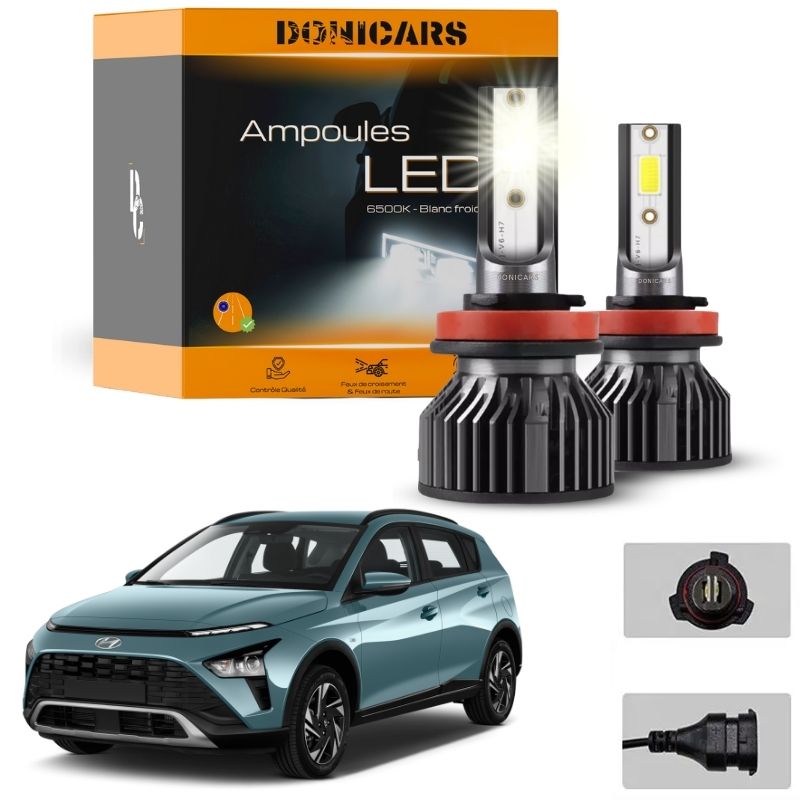 Pack Ampoules LED HB3 Hyundai Bayon (2021 - 2023)  - Kit LED Donicars