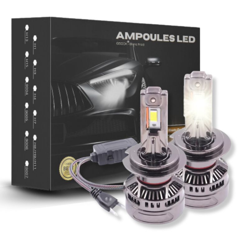 Pack Ampoules LED H7 pour éclairage avant - Kit LED 140W Canbus Volvo C40 Recharge (2021 - 2023)