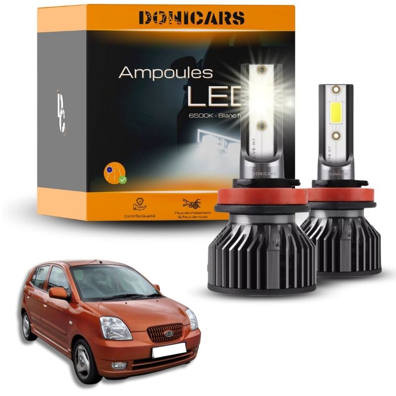 Pack Ampoules LED H4 Kia Picanto (2004 - 2011)  - Kit LED Donicars
