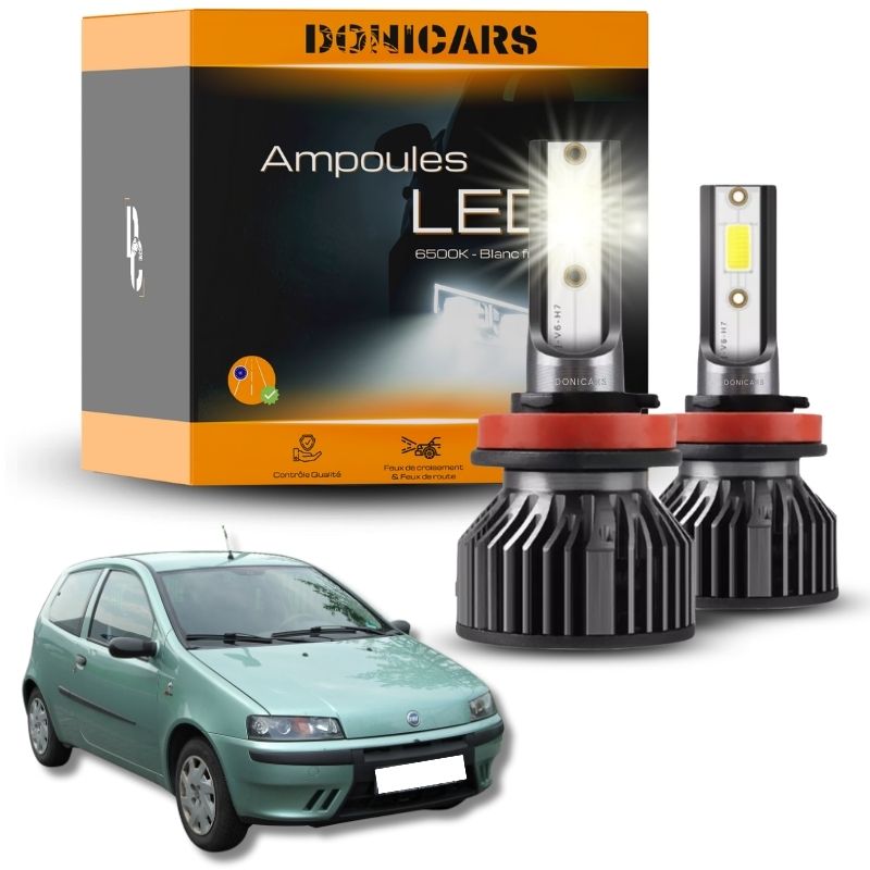 Pack Ampoules LED H1 Fiat Punto MK2A (1999 à 2003) - Kit LED Donicars