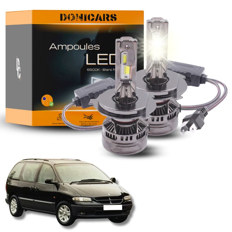 Pack Ampoules LED H4 140W Canbus - Chrysler Voyager 3 (2001 à 2007) Donicars