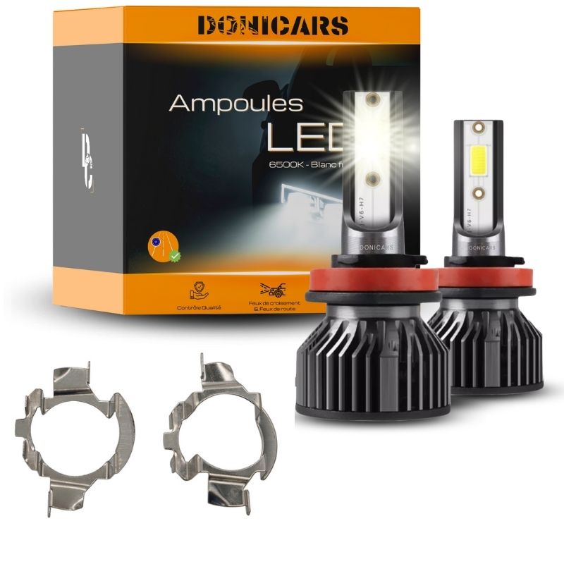 Ampoules Phare LED H1 Pour Citroën C3, C4, C5 - 6500K Blanc, 2500LM, Canbus Sans Erreur