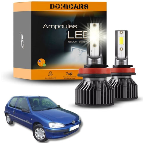 Pack Ampoules LED H4 Peugeot 106 (1991 à 2003)  - Kit LED Donicars