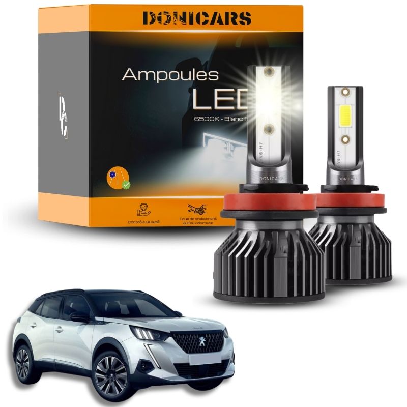 Pack Ampoules LED H7 Peugeot 2008 II (2019 à 2023)  - Kit LED Donicars