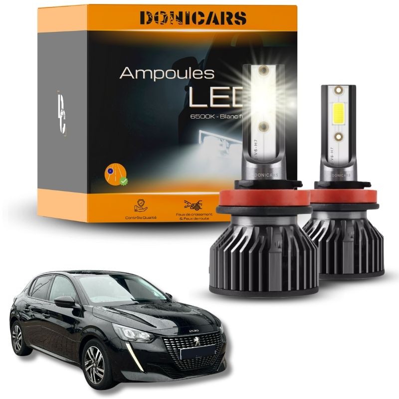 Pack Ampoules LED H7 Peugeot 208 II (2019 à 2023)  - Kit LED Donicars