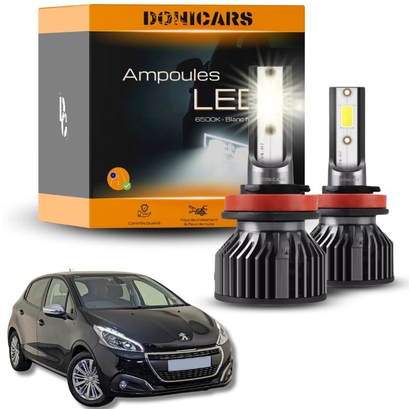 Pack Ampoules LED H7 Peugeot 208 (2012 à 2019)  - Kit LED Donicars
