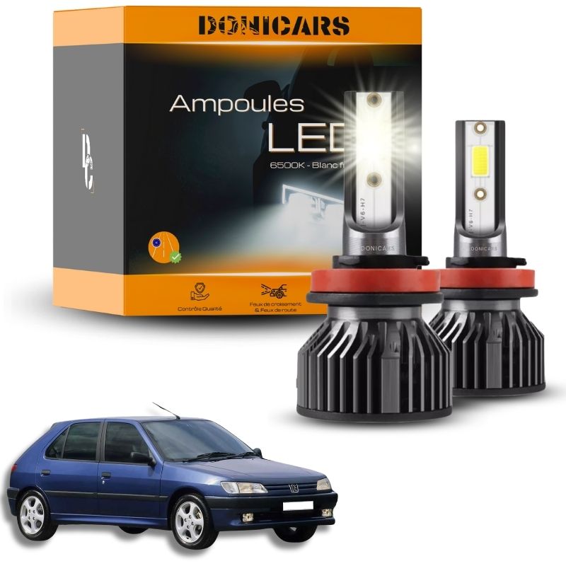 Pack Ampoules LED H7 Peugeot 306 (1993 à 2002)  - Kit LED Donicars