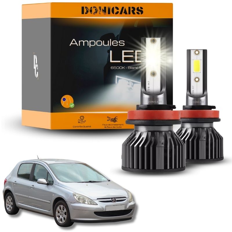 Pack Ampoules LED H7 Peugeot 307 (2001 à 2008)  - Kit LED Donicars