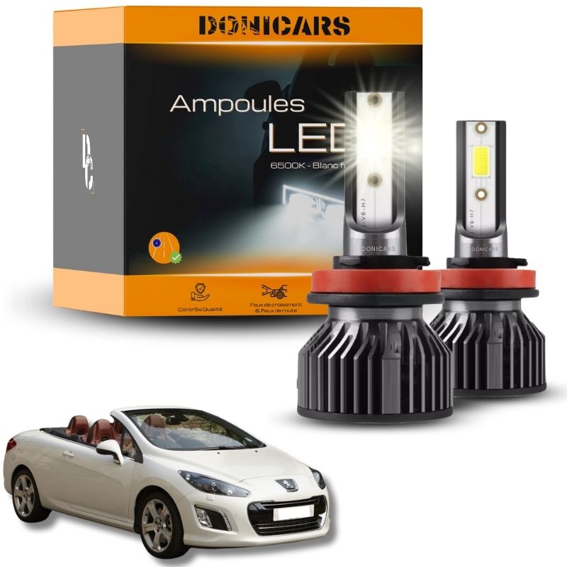 Pack Ampoules LED H7 Peugeot 308 CC (2009 à 2014)  - Kit LED Donicars