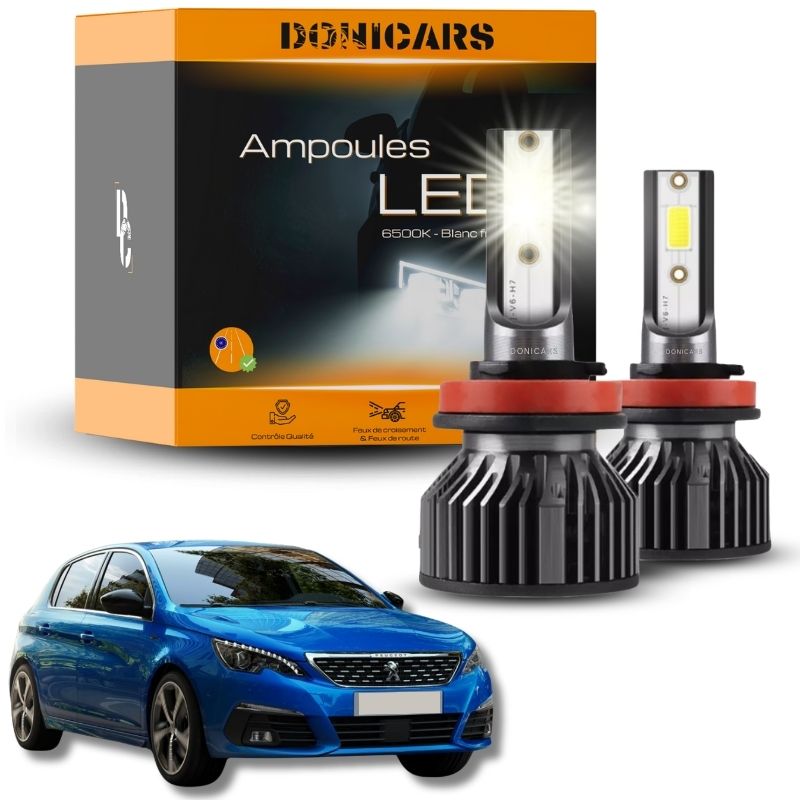 Pack Ampoules LED H7 Kit LED Peugeot 308 (2017 à 2020) Donicars
