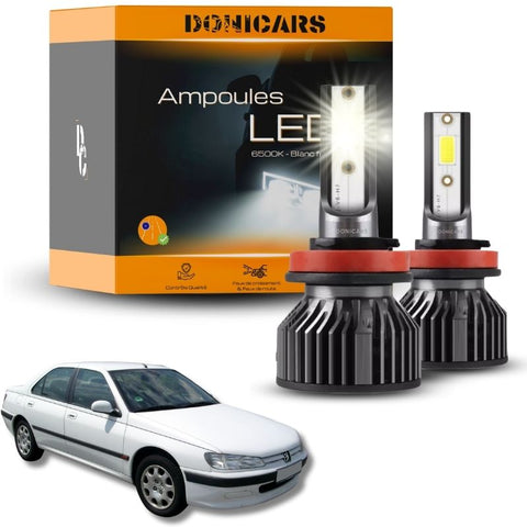 Pack Ampoules LED H4 Peugeot 406 (1995 à 2004)  - Kit LED Feux de croisement et feux de route Donicars