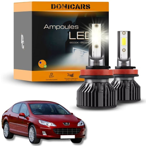 Pack Ampoules LED H1 Peugeot 407 (2004 à 2011)  - Kit LED Donicars
