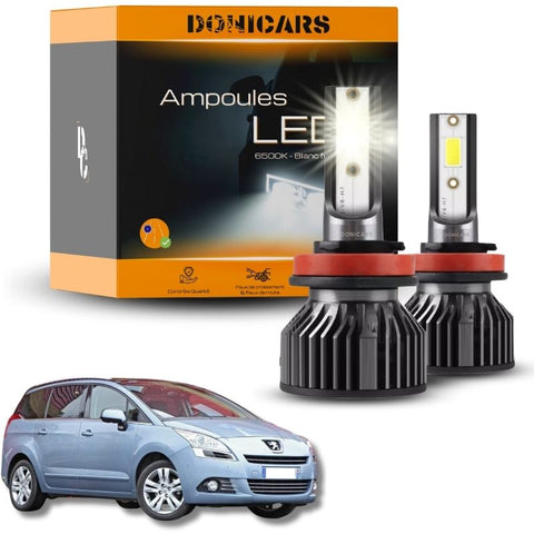 Pack Ampoules LED H7 Peugeot 5008 (2009 à 2017)  - Kit LED Donicars