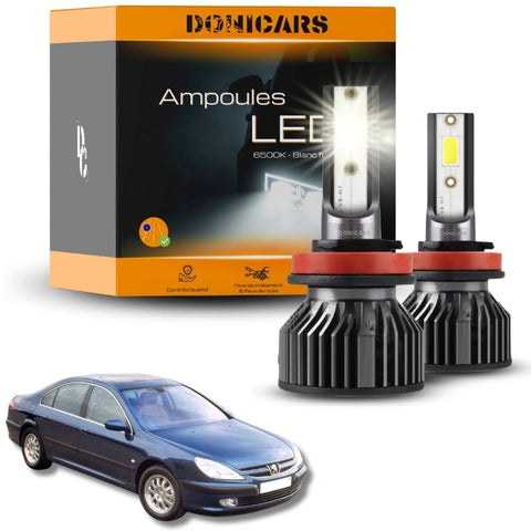 Pack Ampoules LED H7 Peugeot 607 (1999 à 2010)  - Kit LED Donicars