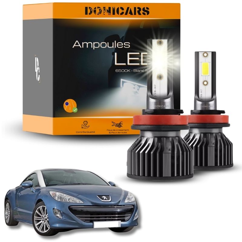 Pack Ampoules LED H1 Peugeot RCZ (2010 à 2015)  - Kit LED Feux de route Donicars