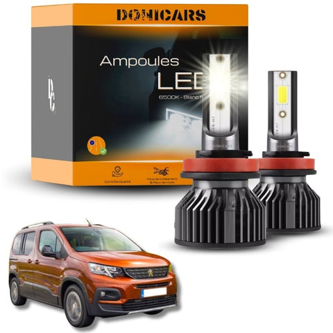 Pack Ampoules LED H7 Peugeot Rifter (2018 à 2023)  - Kit LED Donicars