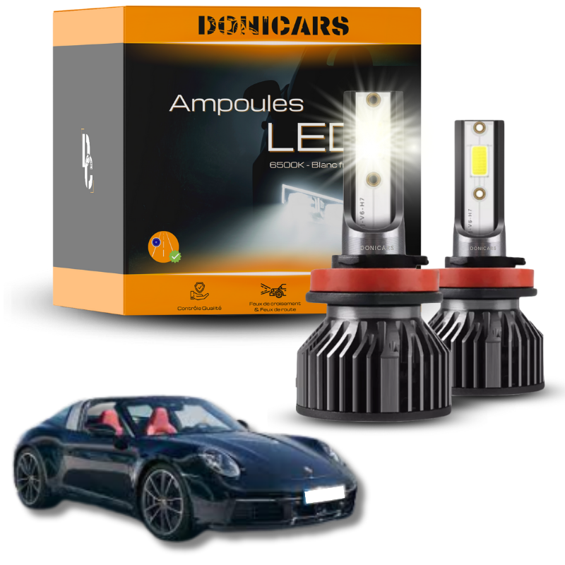 Pack Ampoules LED H7 Porsche 911 Targa II (2020 à 2023)  - Kit LED Donicars