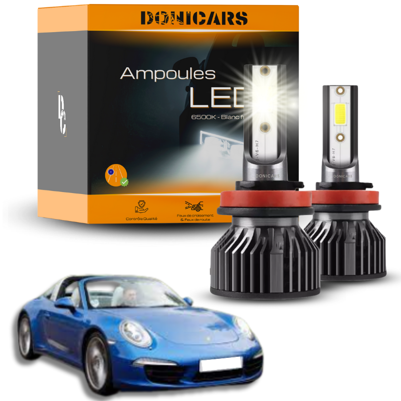 Pack Ampoules LED H7 Porsche 911 Targa I (2014 à 2019)  - Kit LED Donicars