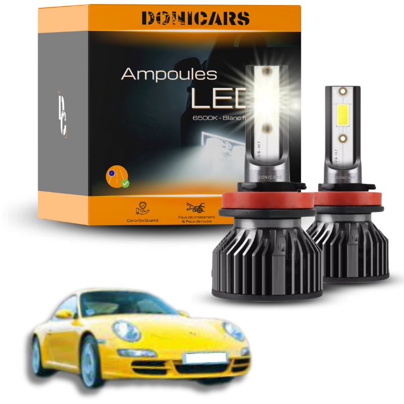 Pack Ampoules LED H7 Porsche 911 (997) (2005 à 2012)  - Kit LED Donicars