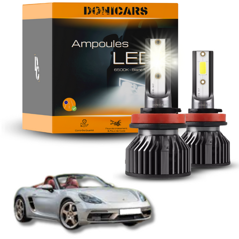 Pack Ampoules LED H7 Porsche Boxster (718) (2016 à 2023)  - Kit LED Donicars