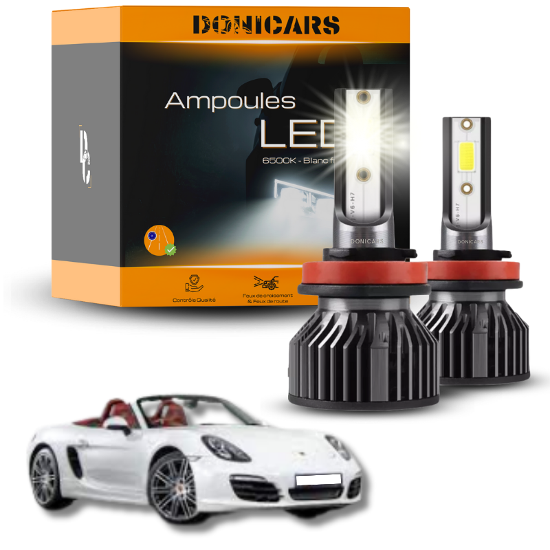 Pack Ampoules LED H7 Porsche Boxster (981) (2012 à 2016)  - Kit LED Donicars